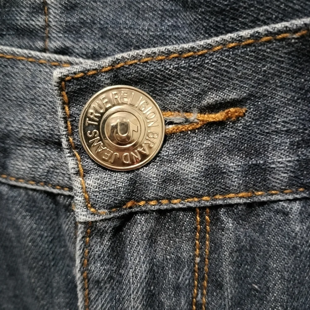 True Religion Johnny Super T Row Seat Dark Wash Jeans Men's Size 40 Vintage